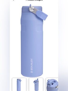 Stanley Purple Lavender Insulated Bottle with White Handle